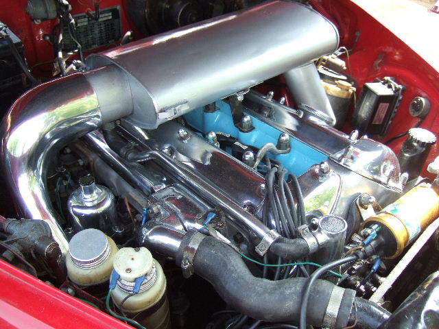 1965 Jaguar 3.8 S-Type Carmen Red 7 Engine.JPG