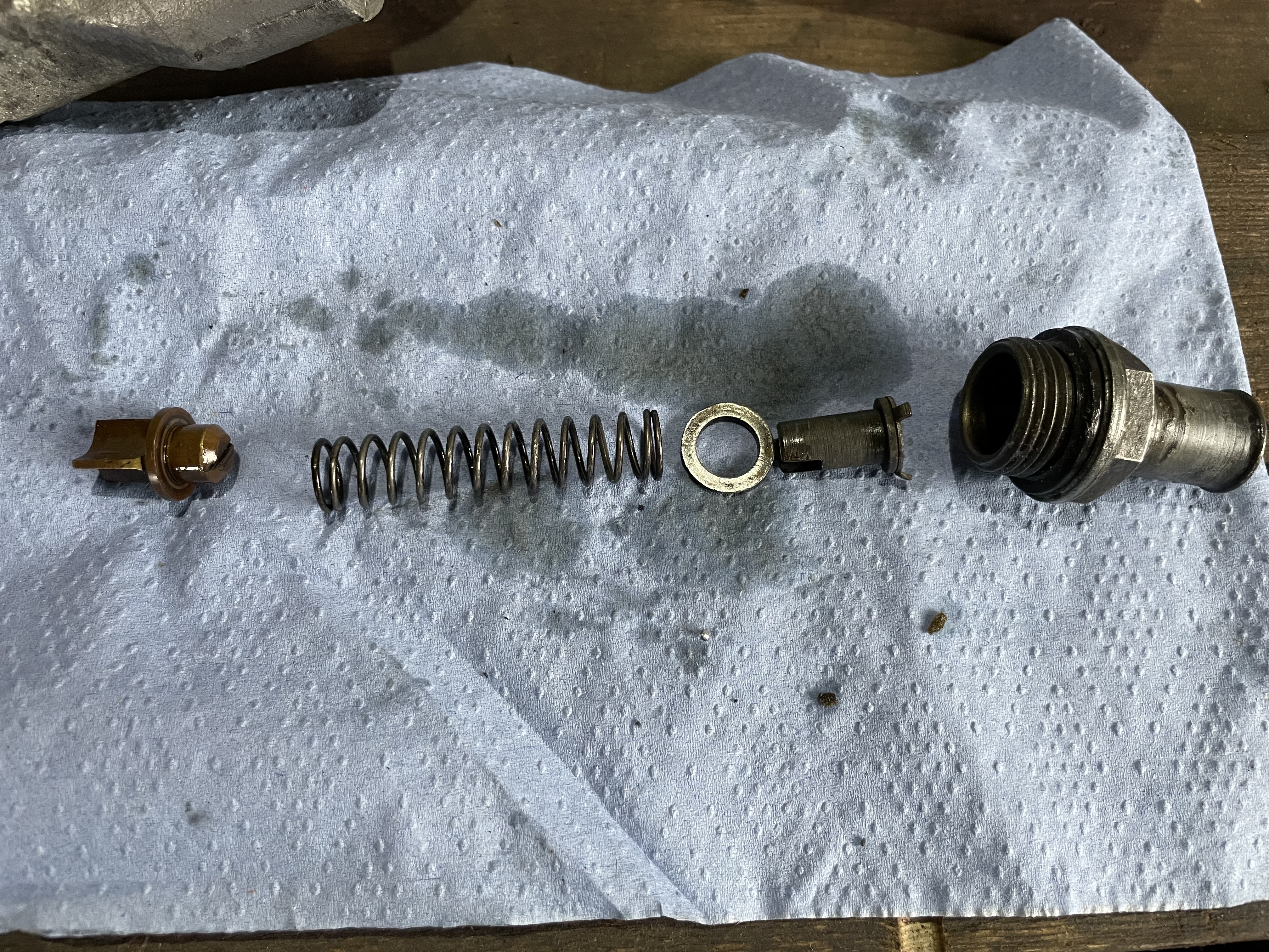 Oil pressure relief valve stripped